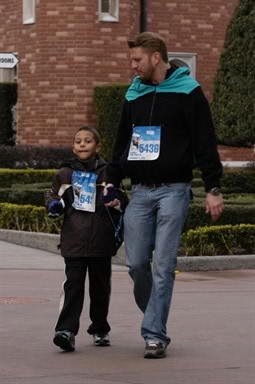 Jaylen and Uncle D Disney and TSA 5K Run 2010