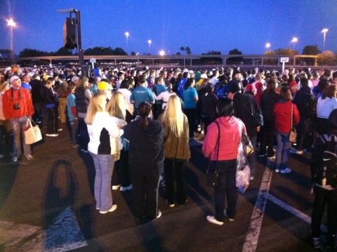 The crowd Disney and TSA Buzz and Woody Best Friends Marathon 2011