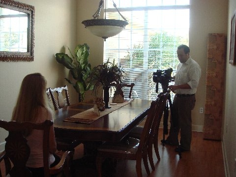 Cameraman filming TV Interview Jaylens Challenge