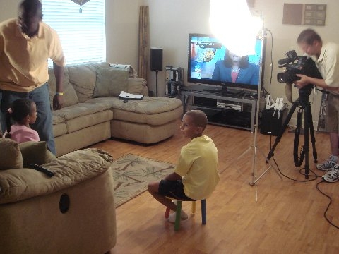 In the living room TV Interview Jaylens Challenge